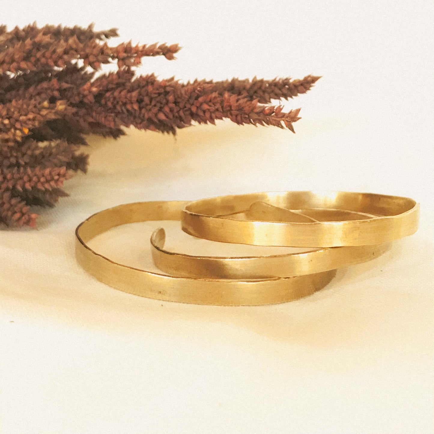 Lipid Brass Bracelet (70mm Width)