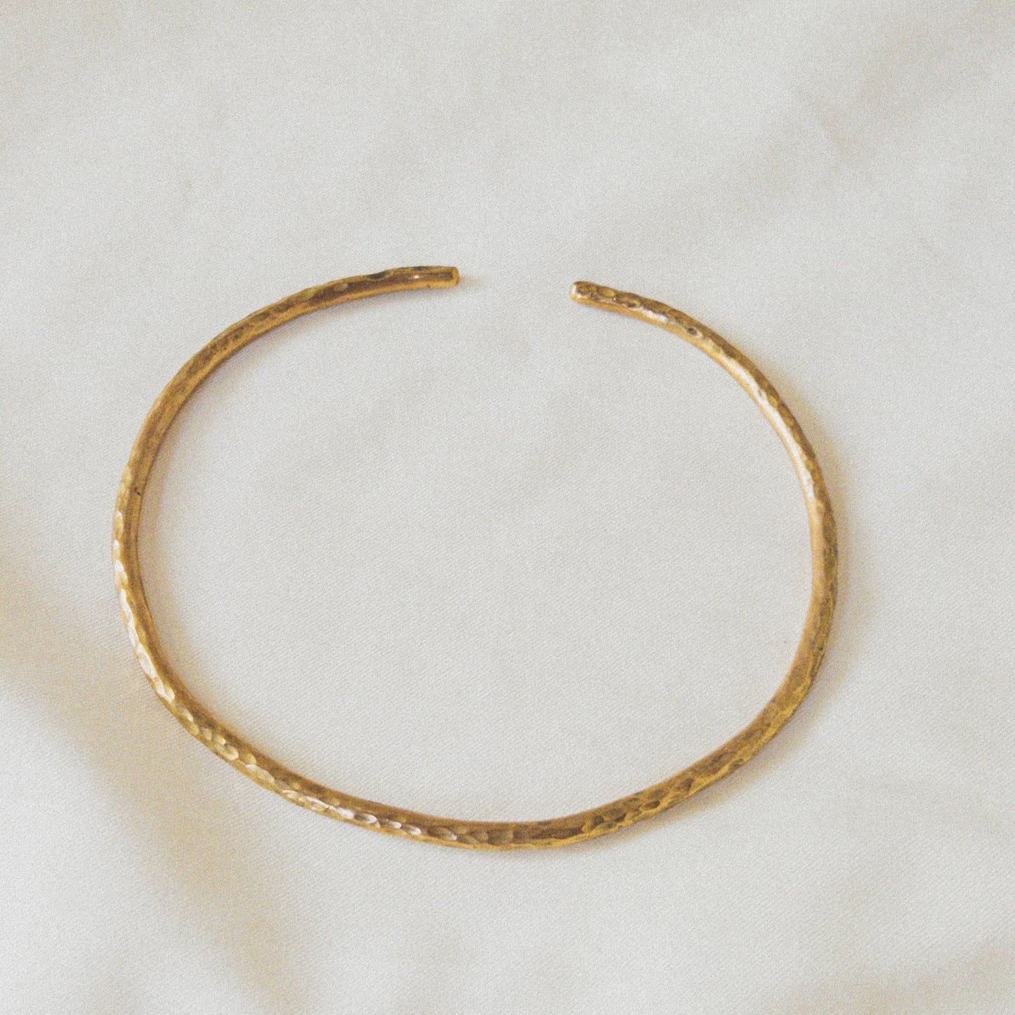Hammered Brass Choker (5mm)