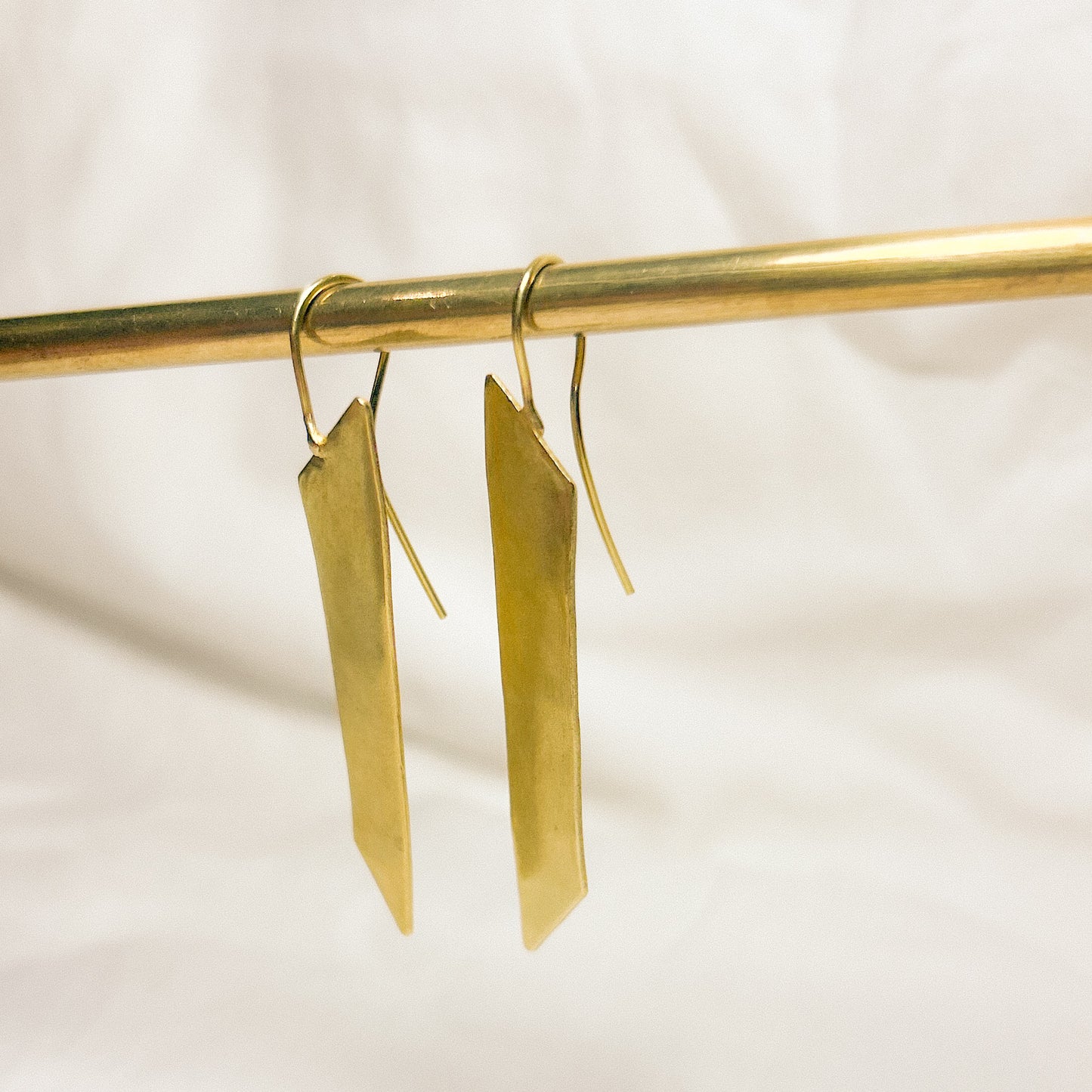 Afrie Flat Brass Earrings