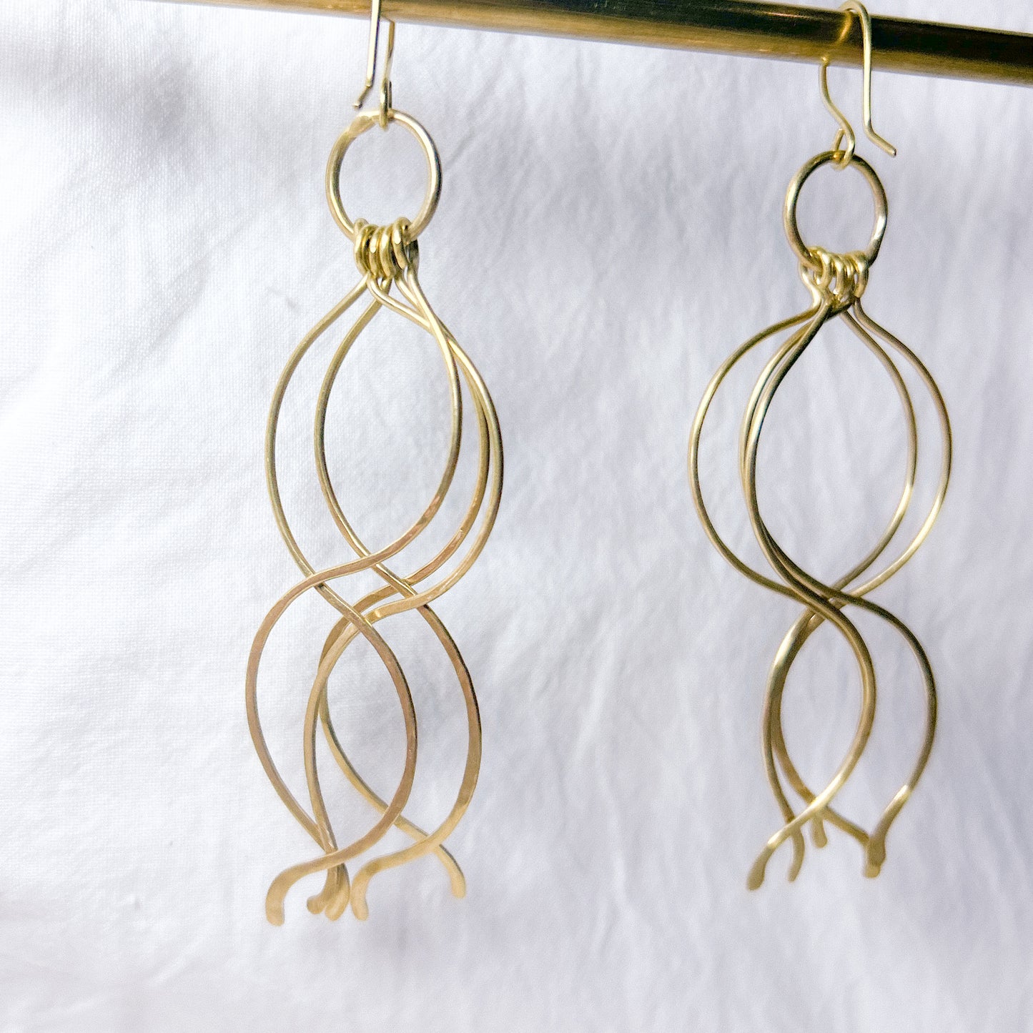 Helixia Brass Earrings