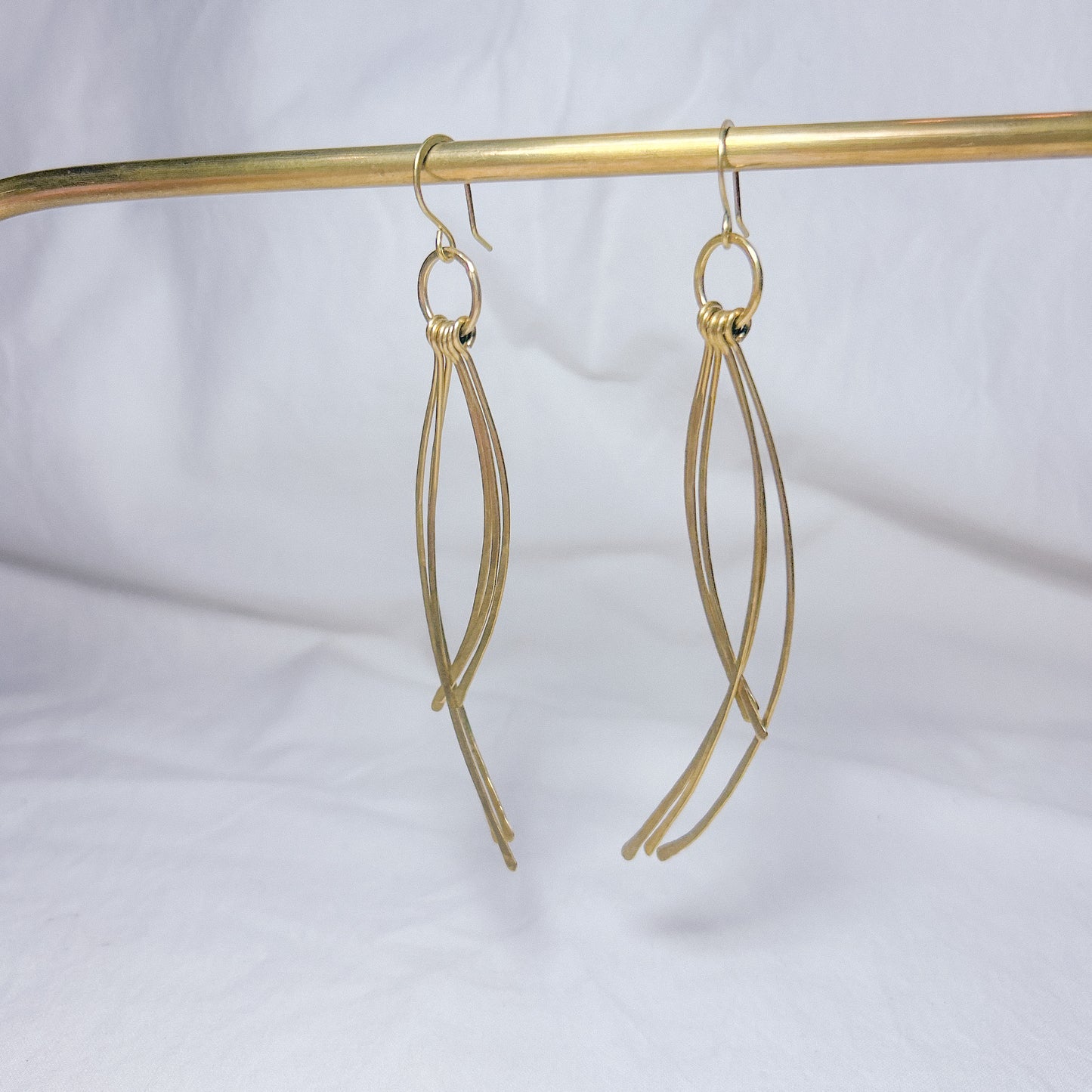 Mizu Brass Earrings