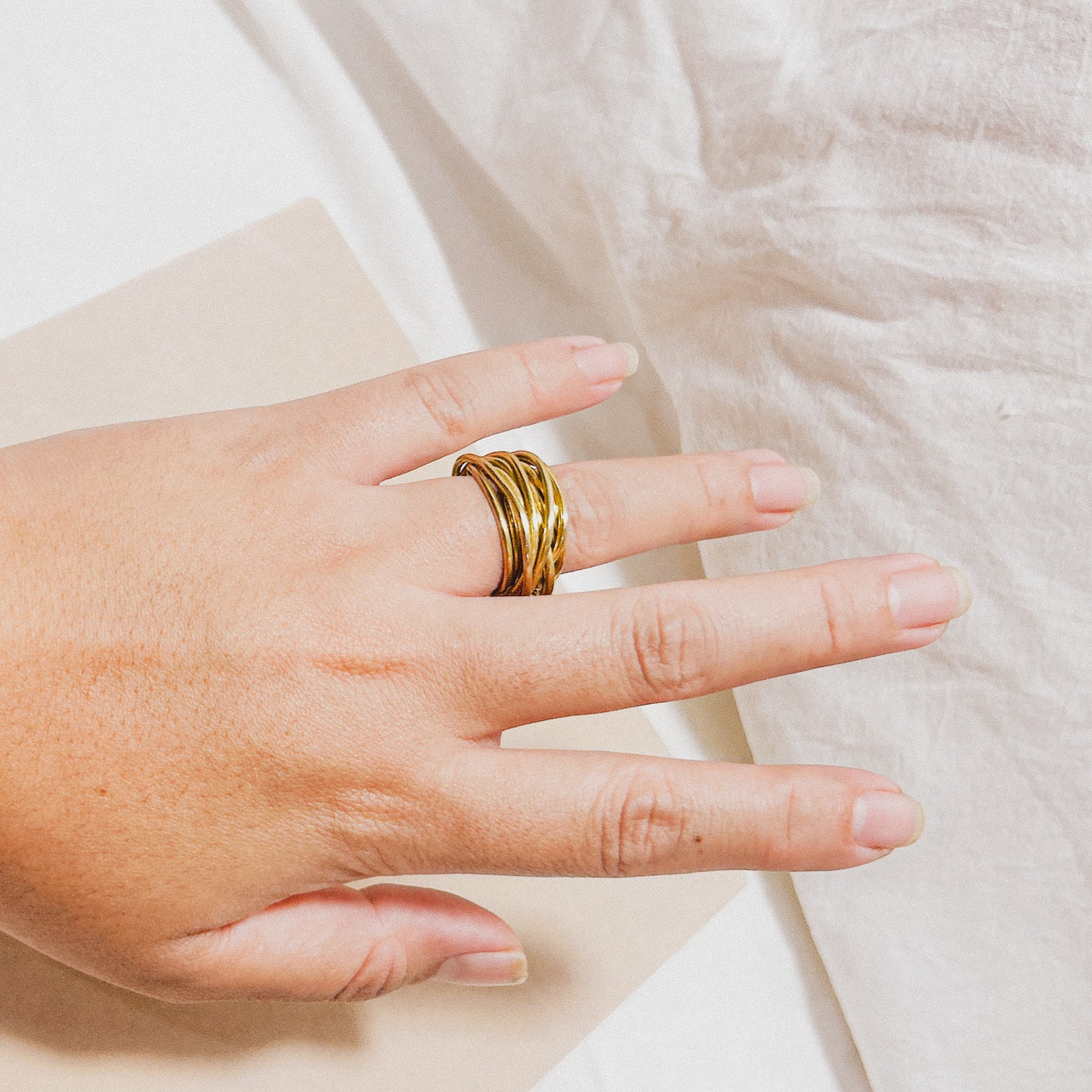 Eleria Handmade Brass Ring