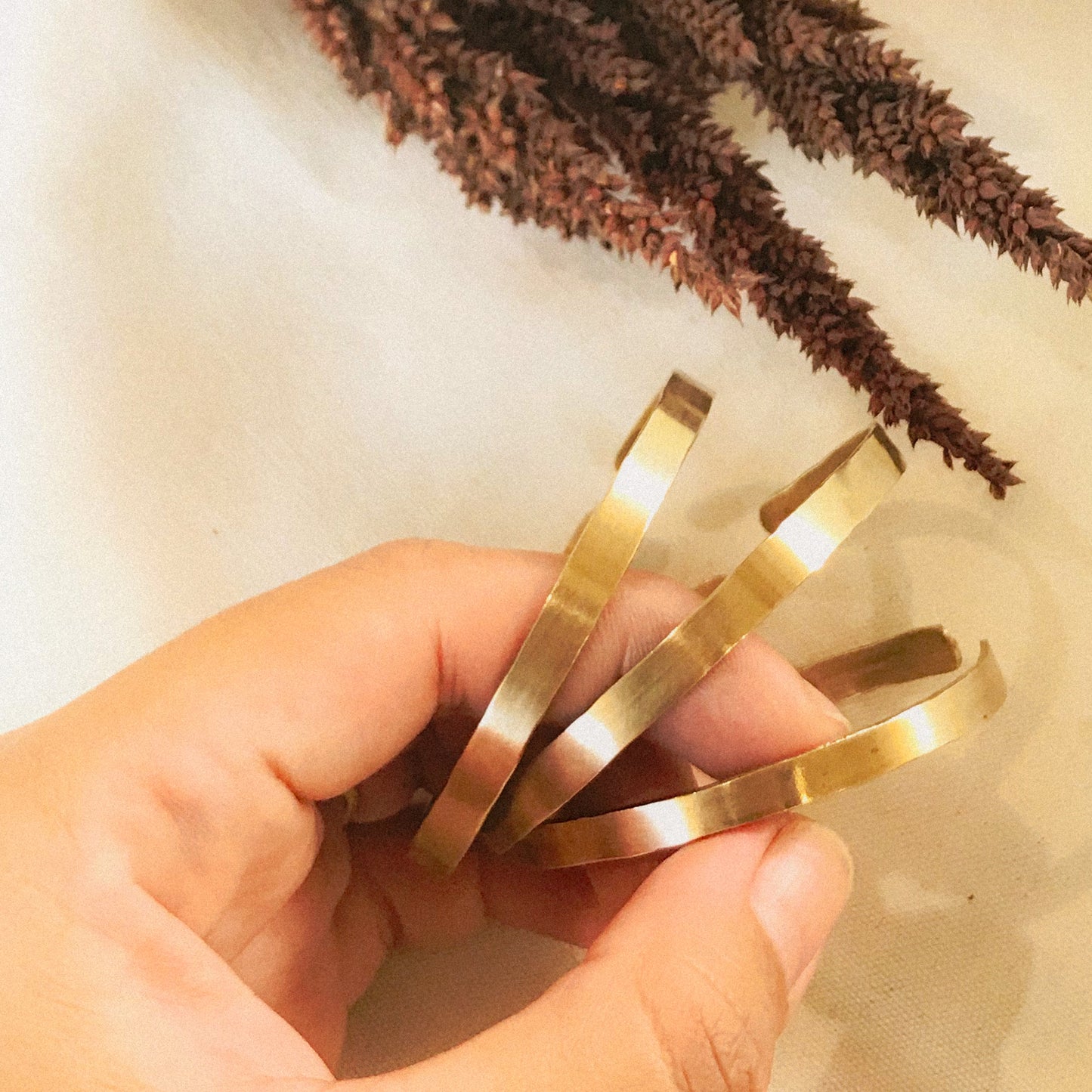 Lipid Brass Bracelet (70mm Width)