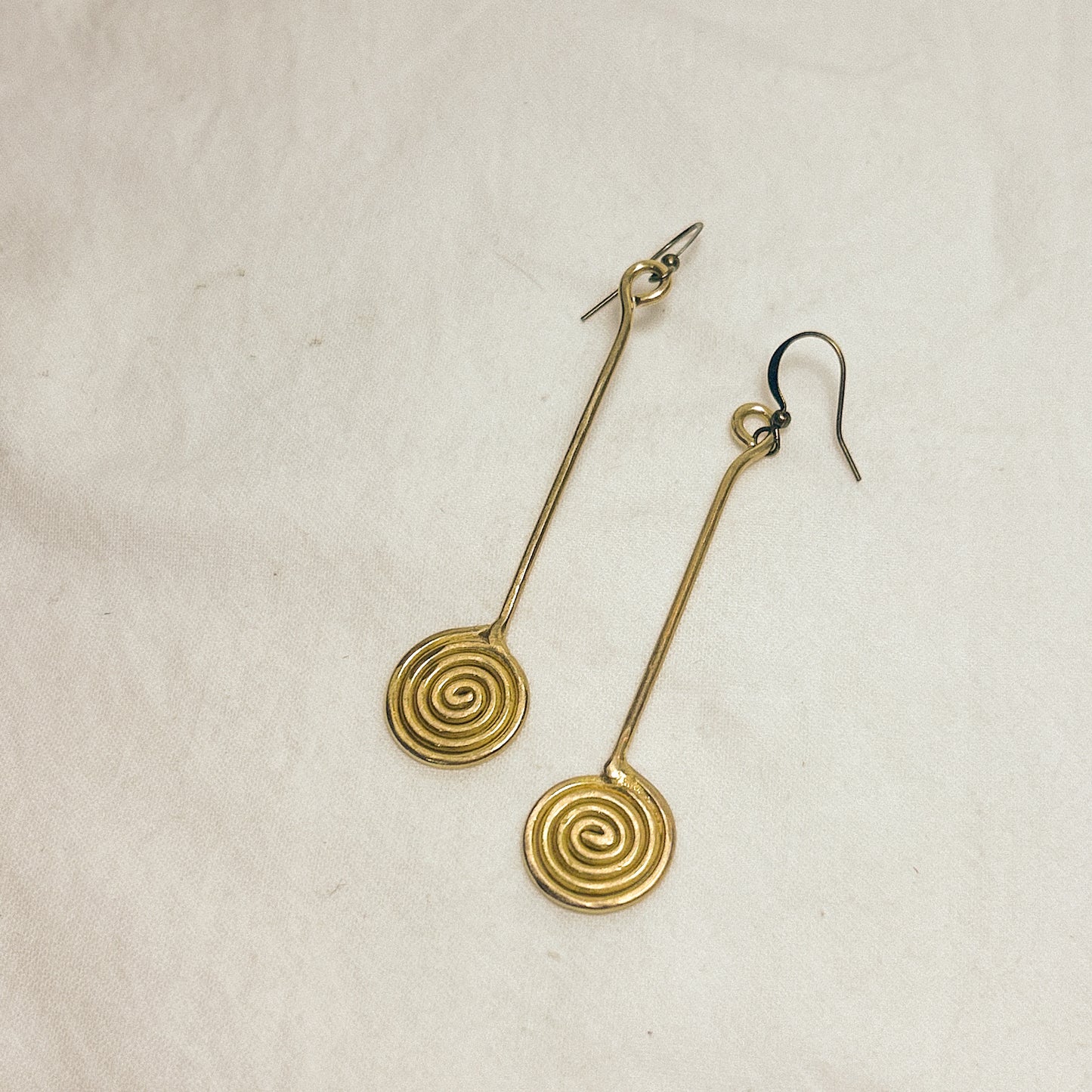 Solara III Brass Earrings
