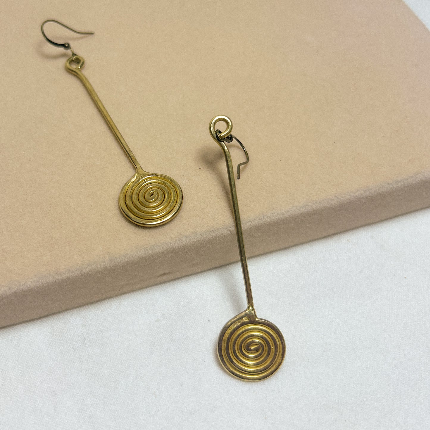 Solara III Brass Earrings