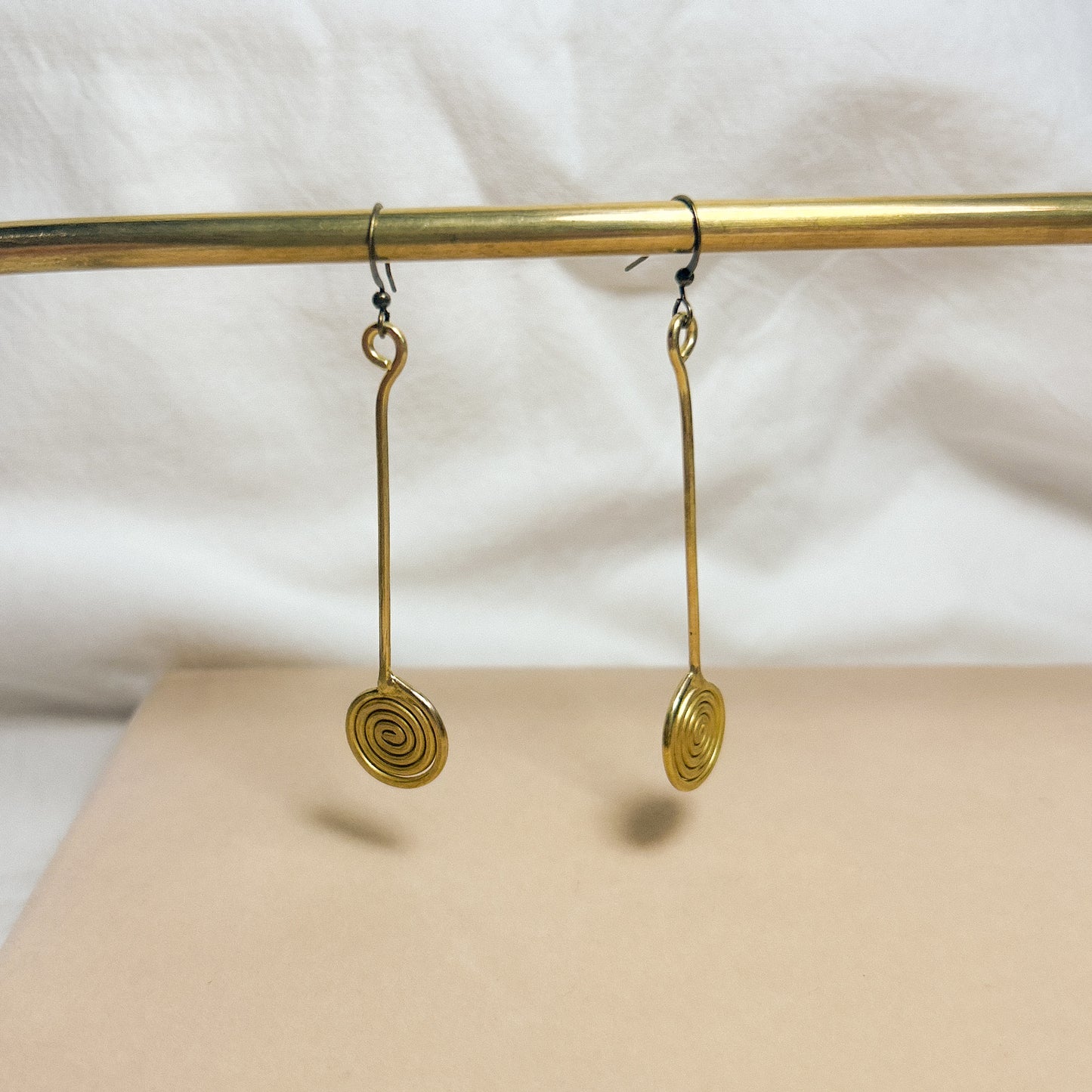 Solara III Brass Earrings