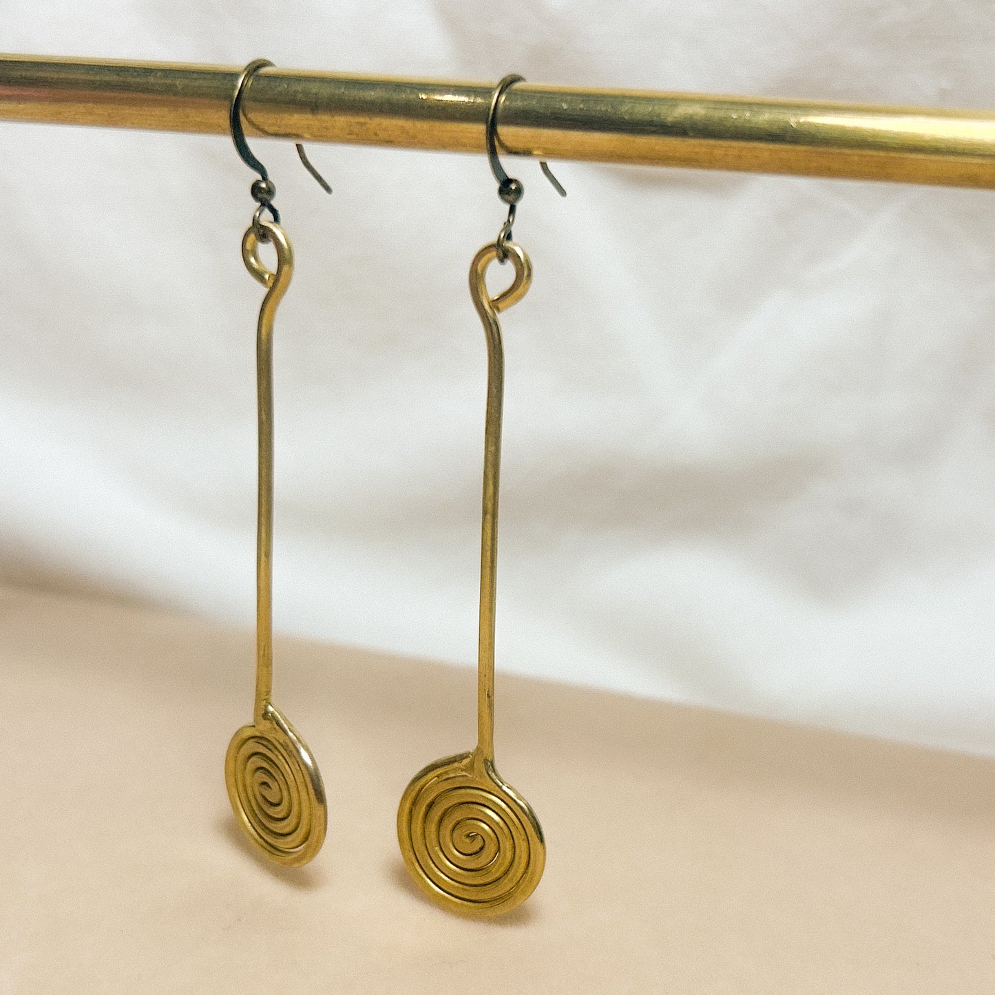 Solara III Brass Earrings