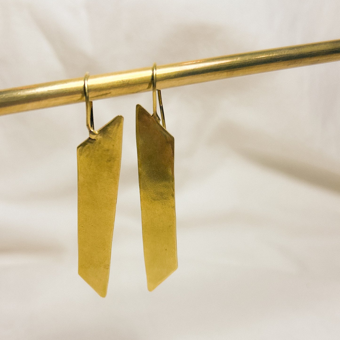 Afrie Flat Brass Earrings