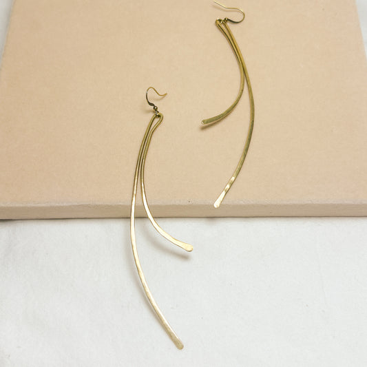 Altair Brass Earrings