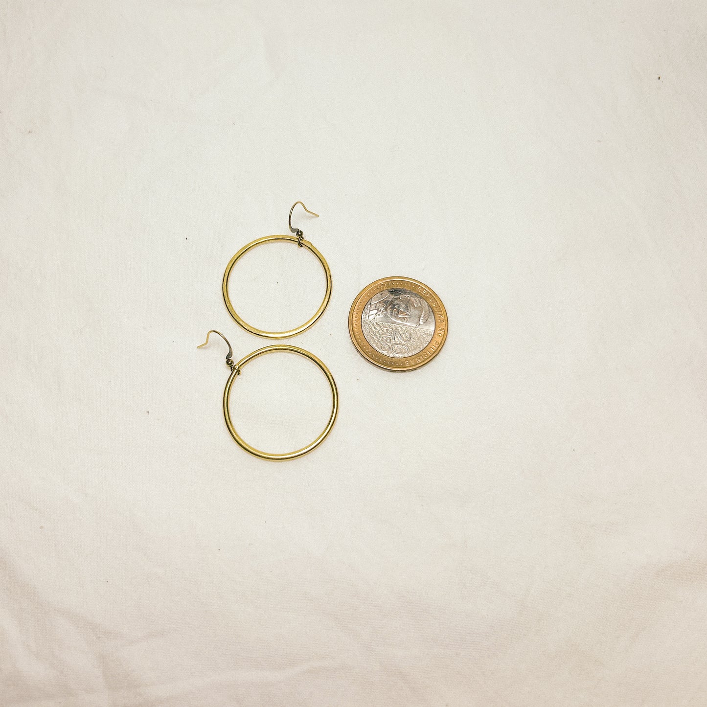 Aeliana Brass Earrings