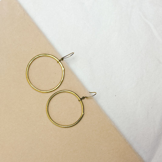 Aeliana Brass Earrings