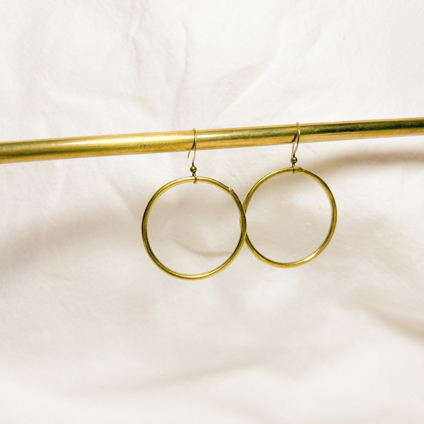 Aeliana Brass Earrings