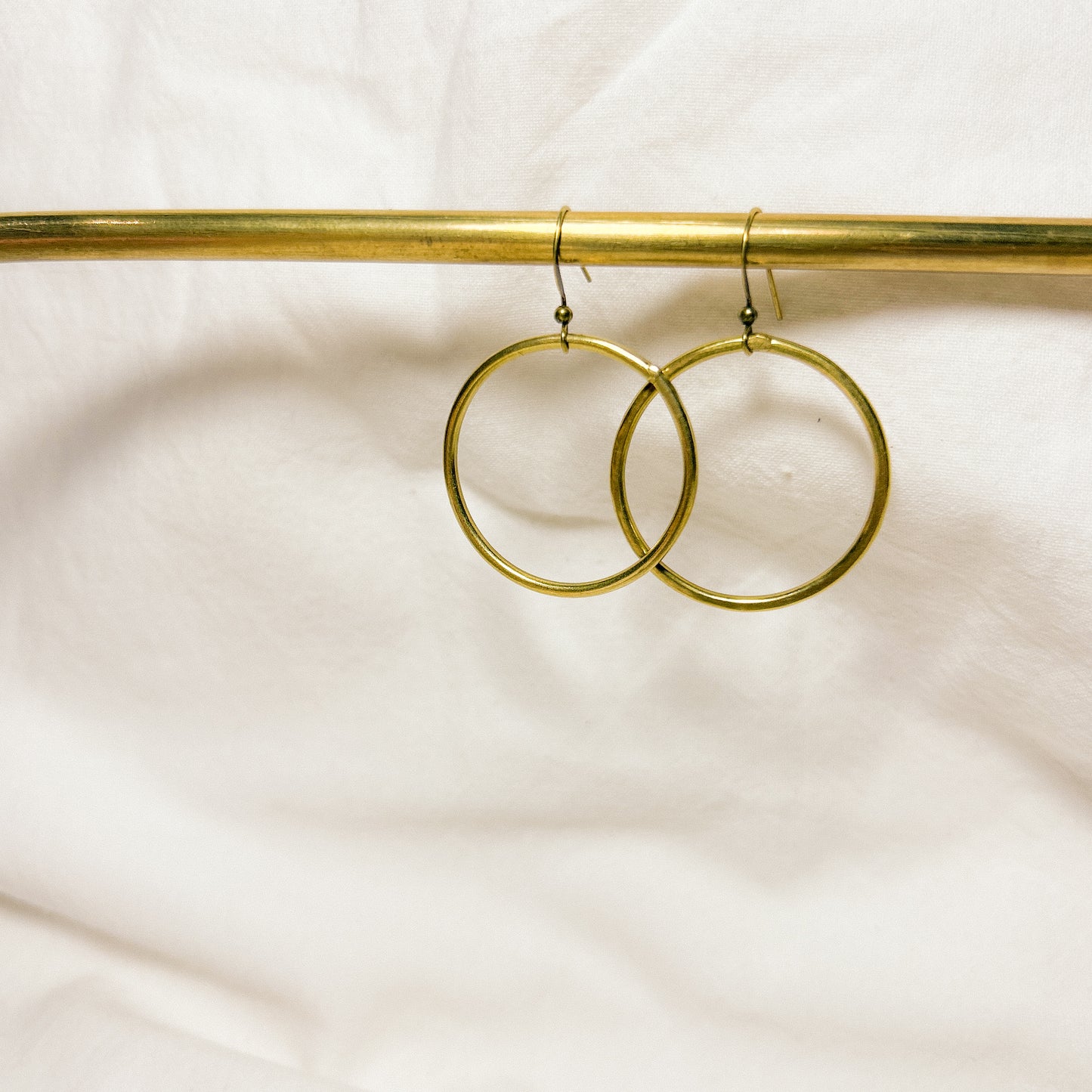 Aeliana Brass Earrings