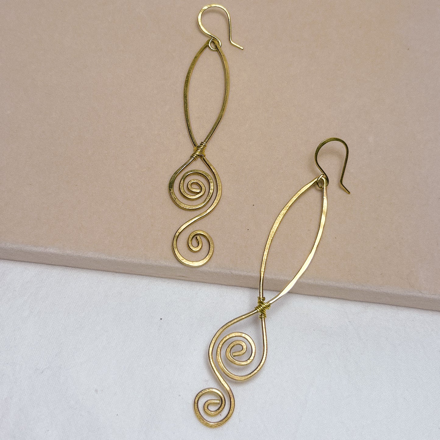 Virelai Brass Earrings