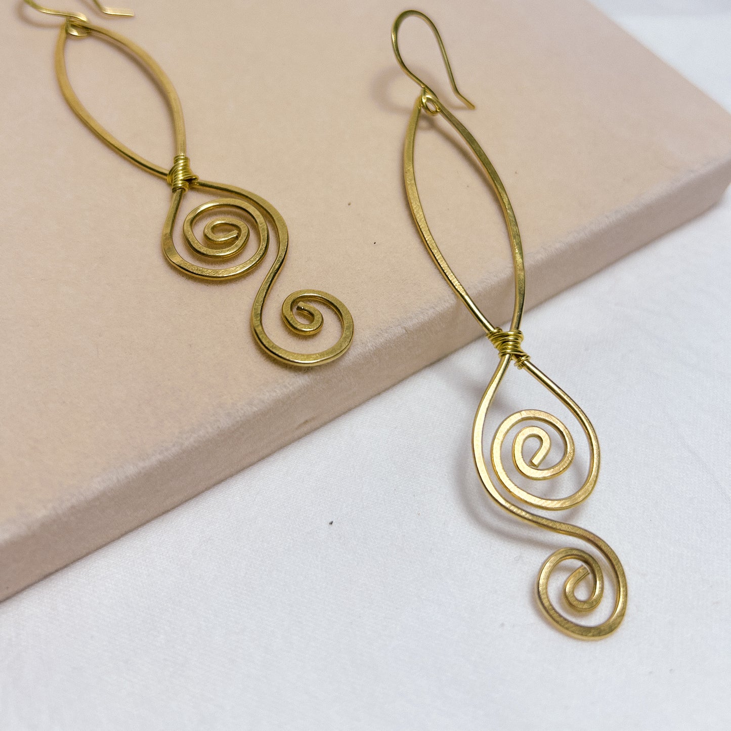 Virelai Brass Earrings