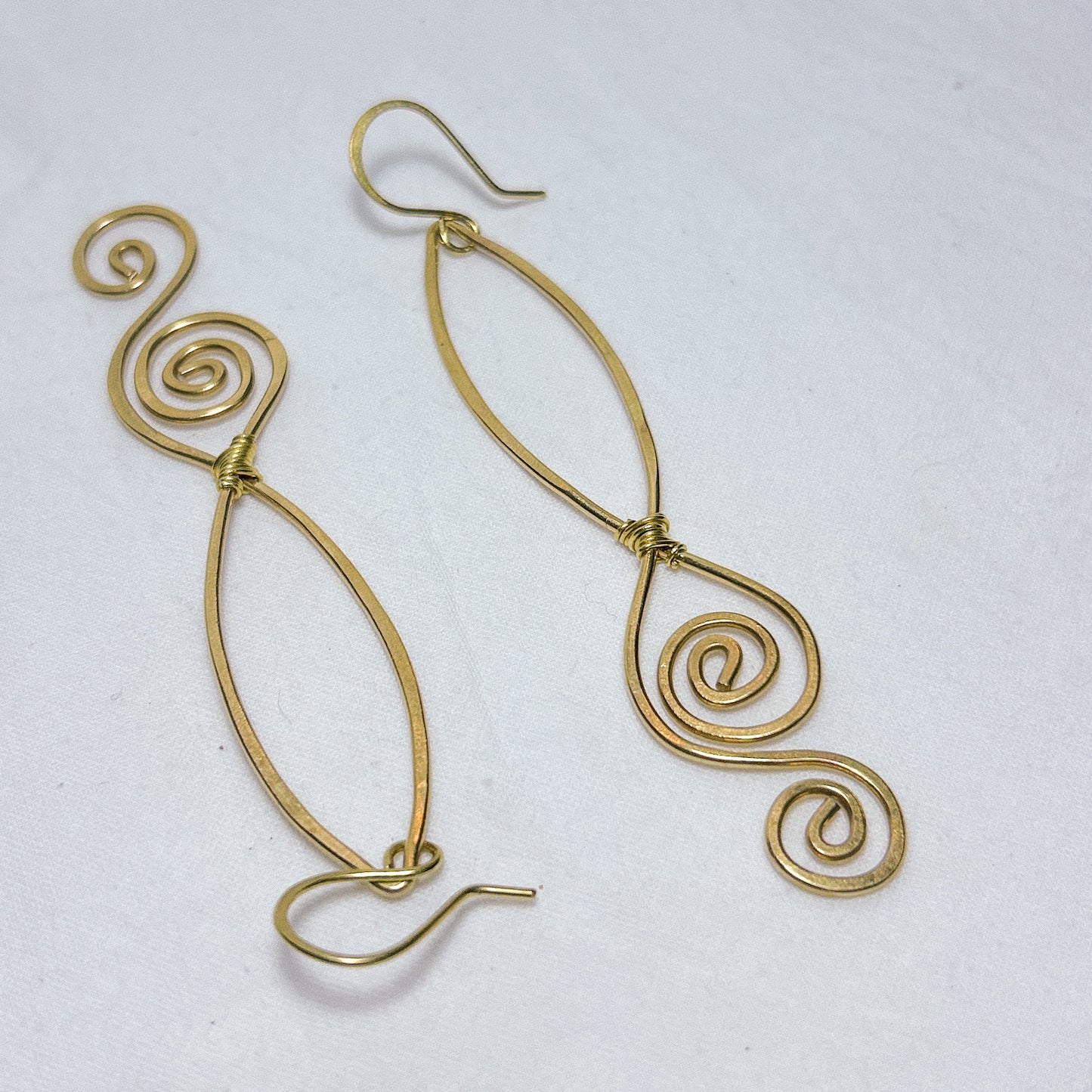 Virelai Brass Earrings