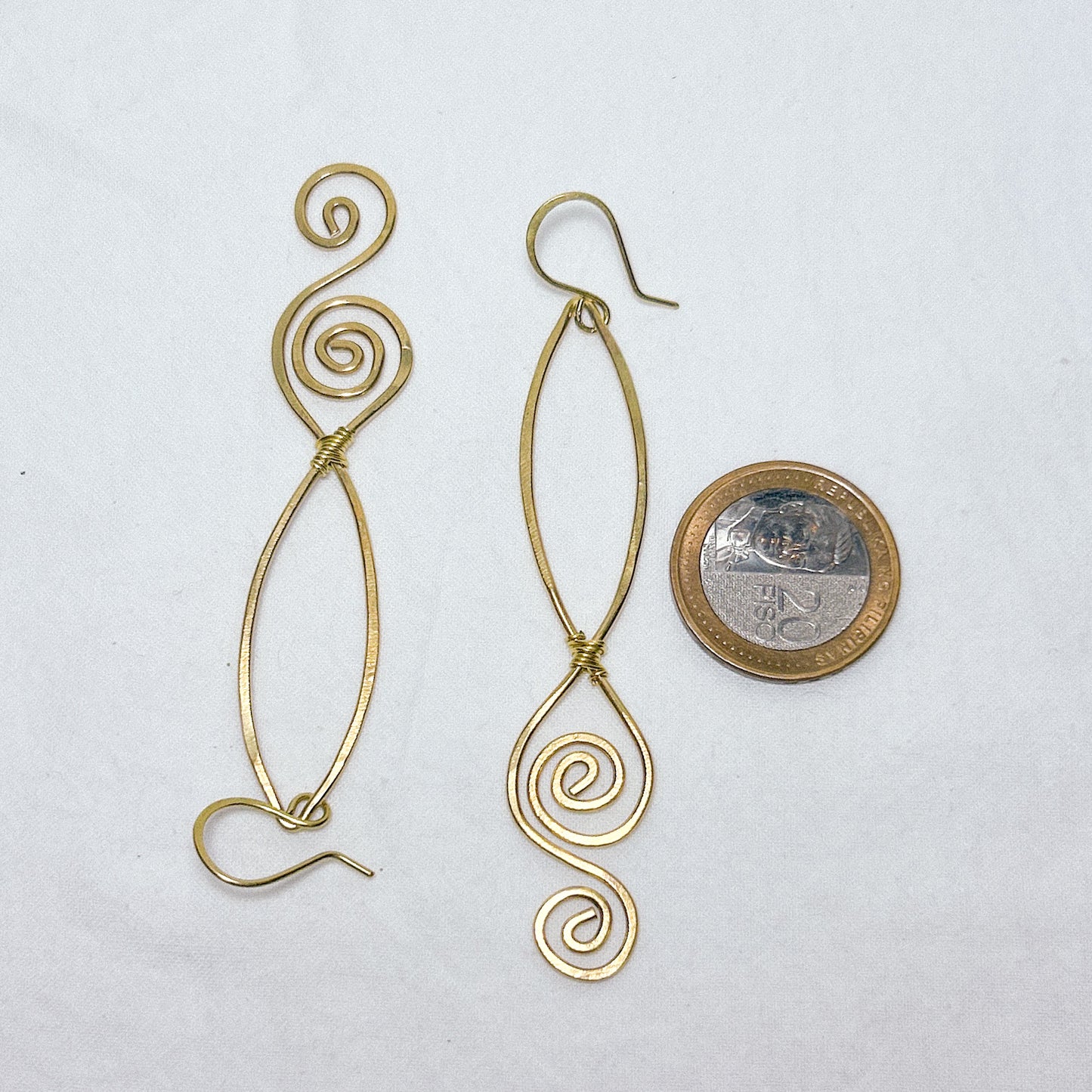 Virelai Brass Earrings