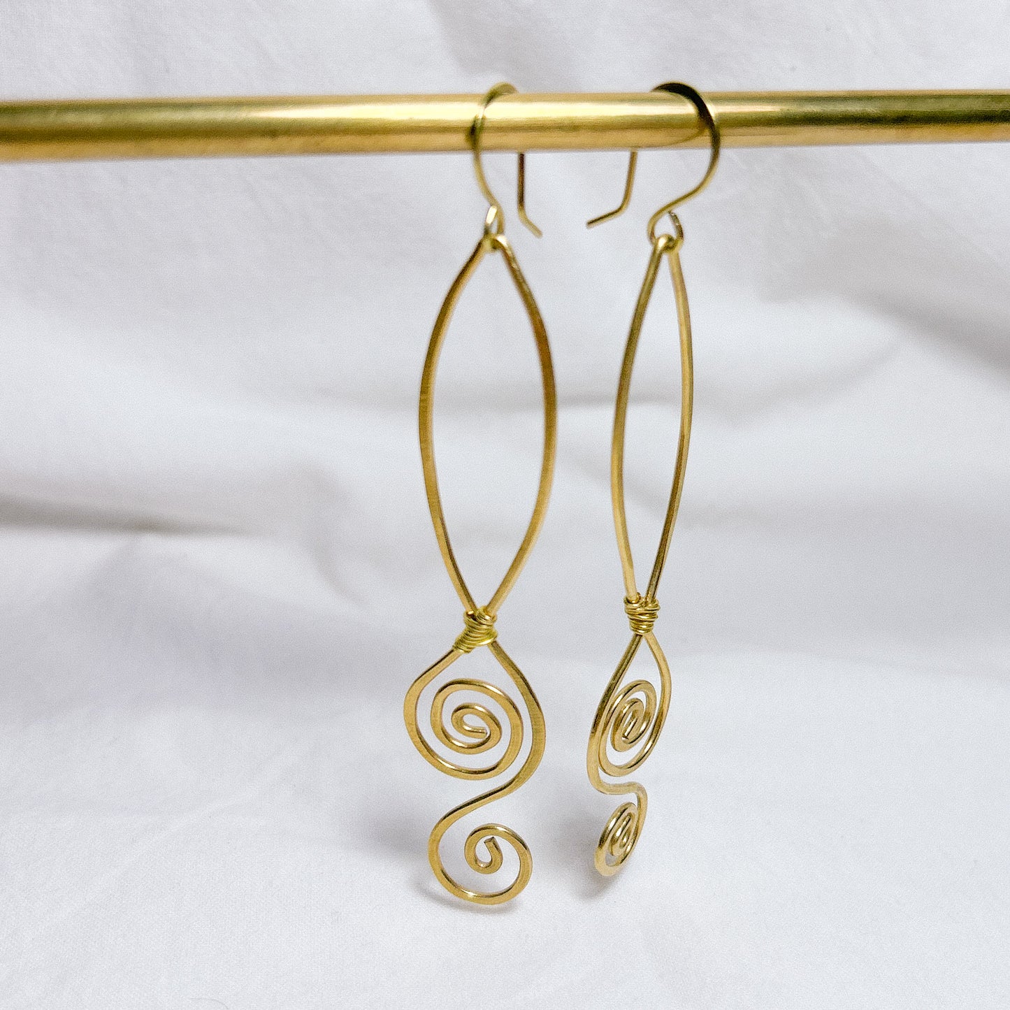 Virelai Brass Earrings