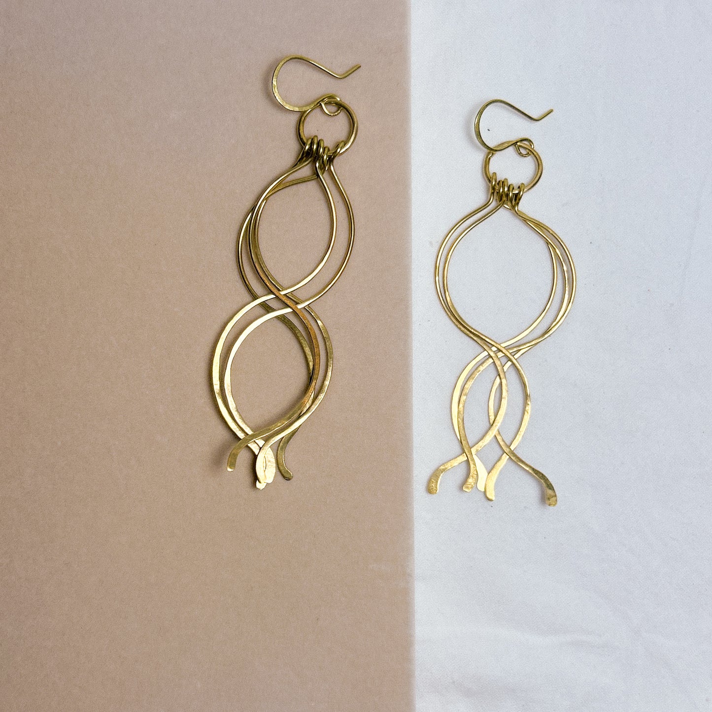Helixia Brass Earrings