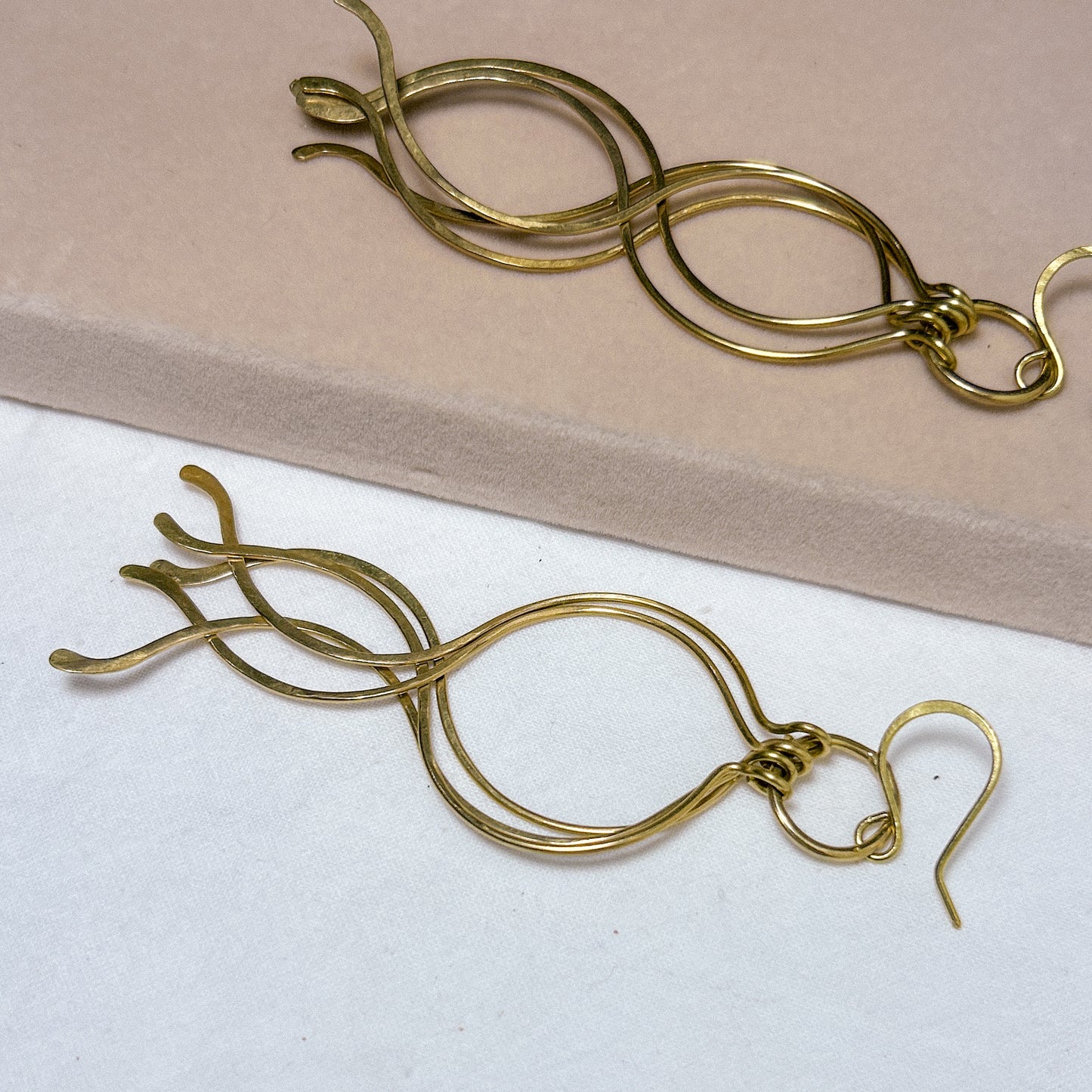 Helixia Brass Earrings