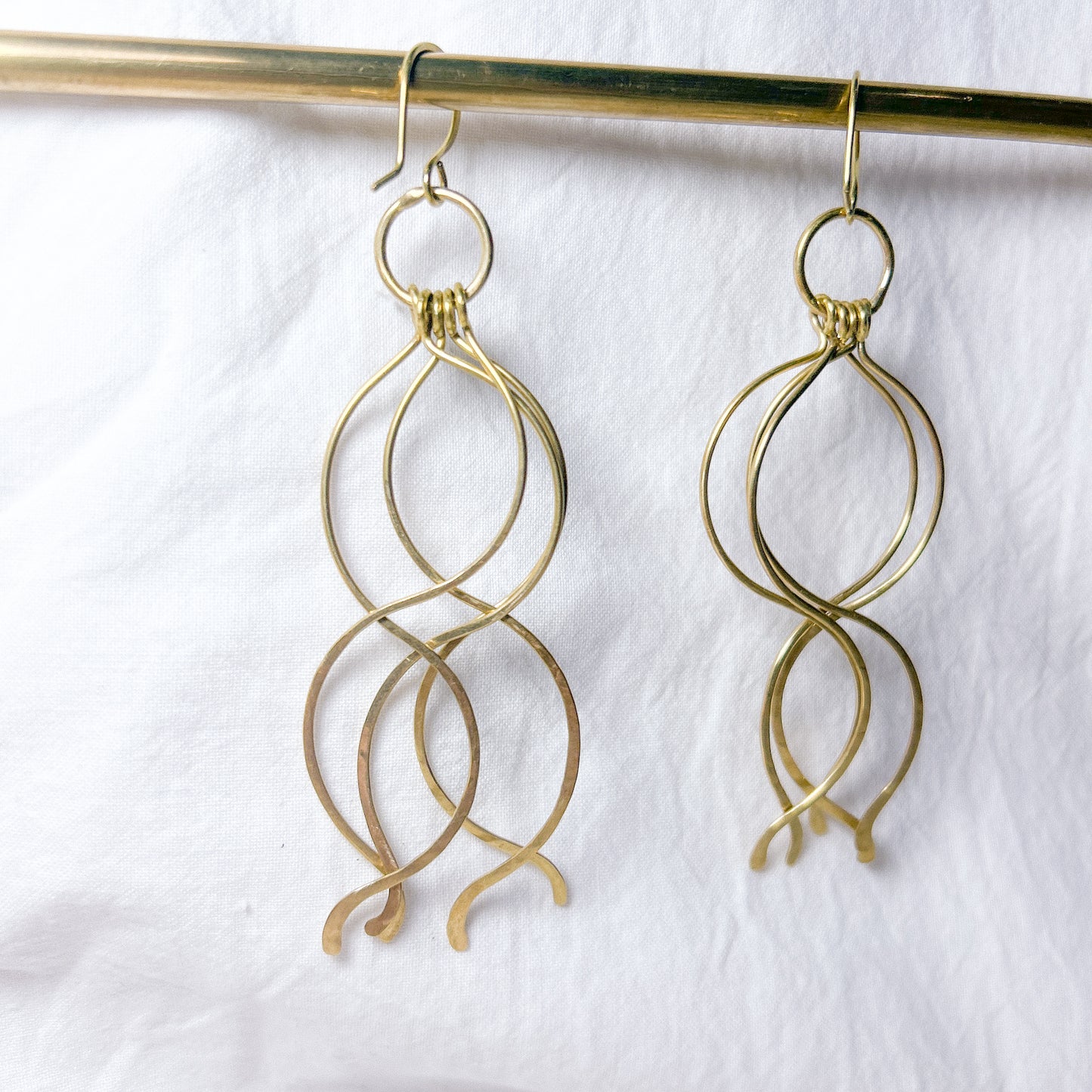 Helixia Brass Earrings