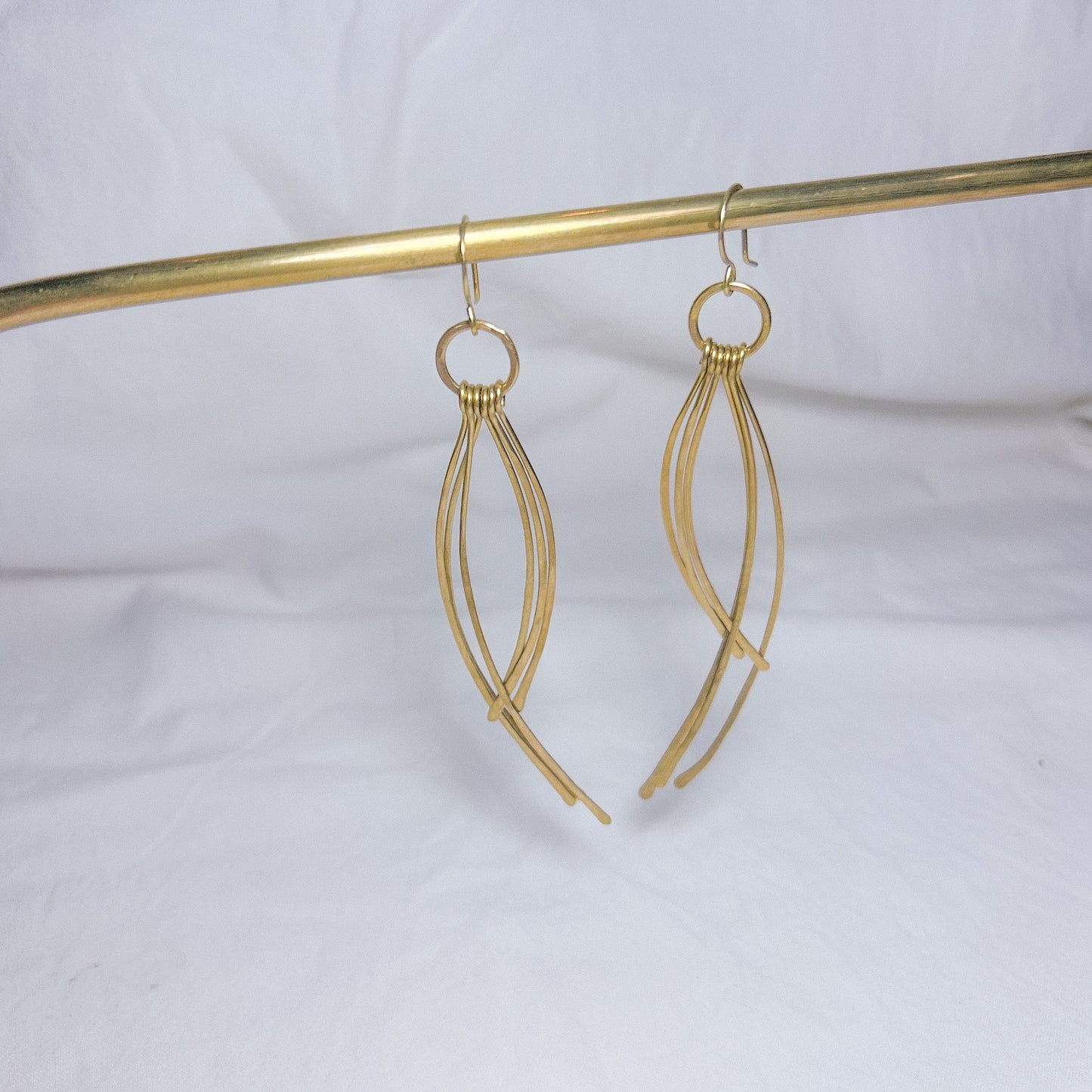 Mizu Brass Earrings