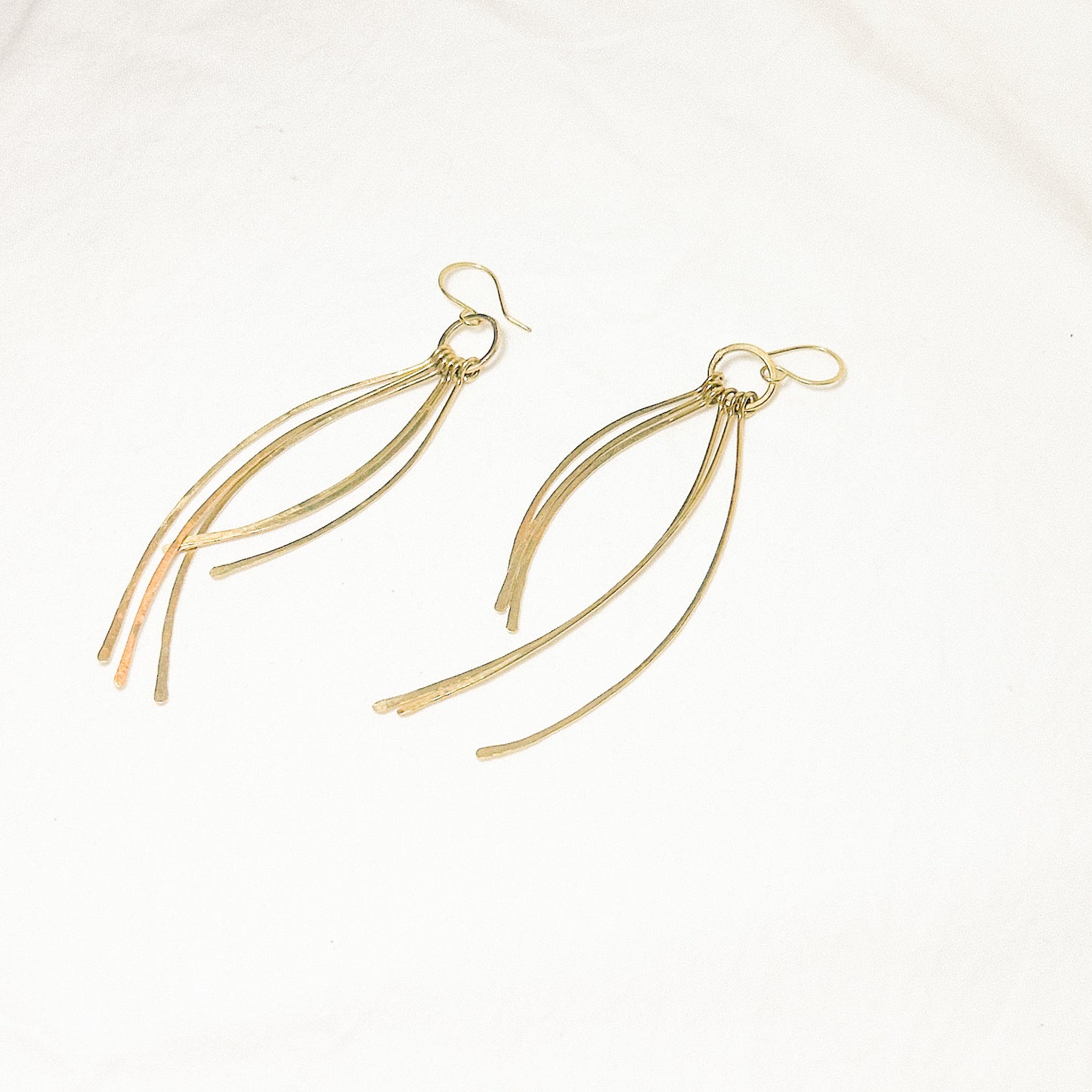 Mizu Brass Earrings