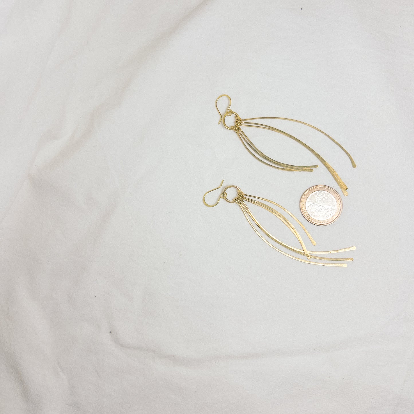 Mizu Brass Earrings