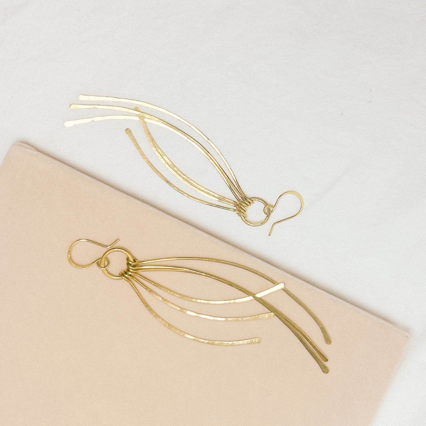 Mizu Brass Earrings