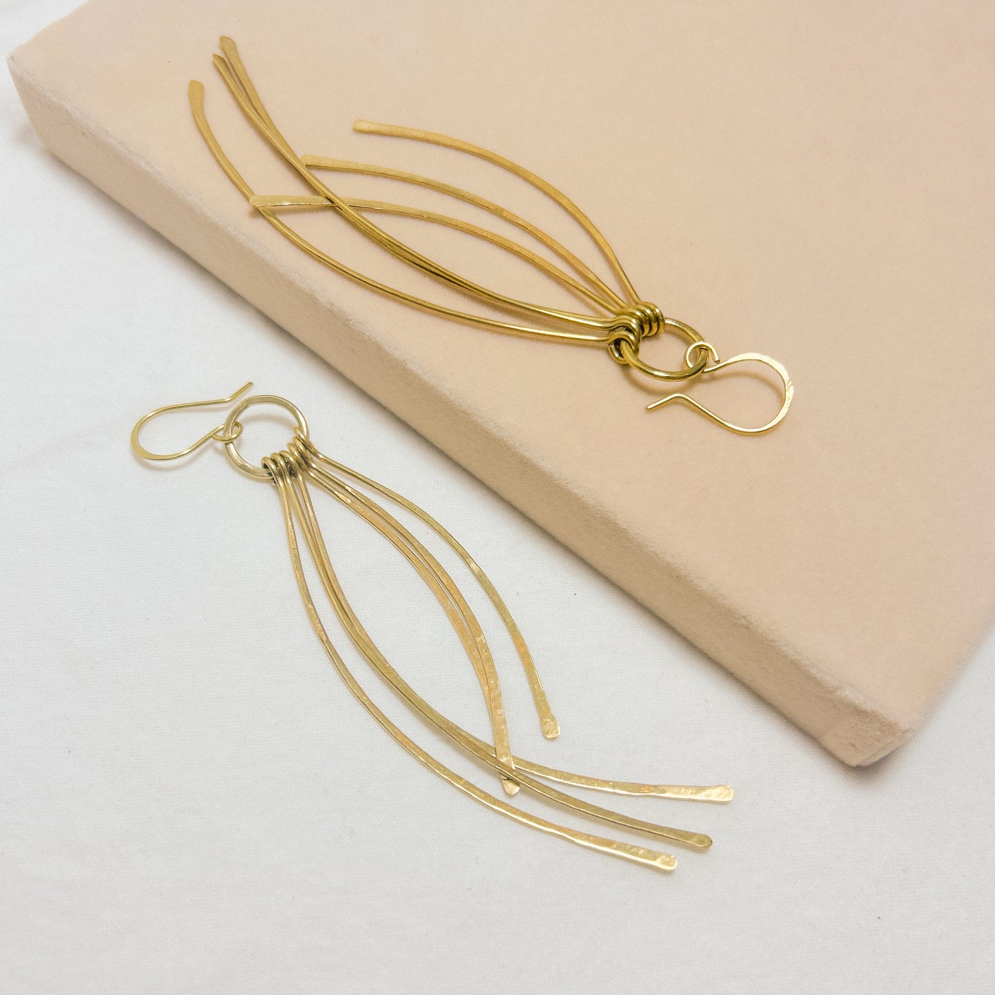 Mizu Brass Earrings