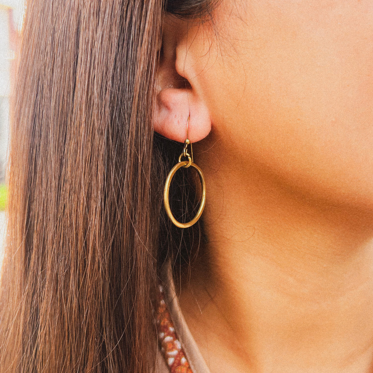 Dangling Hoop Earrings