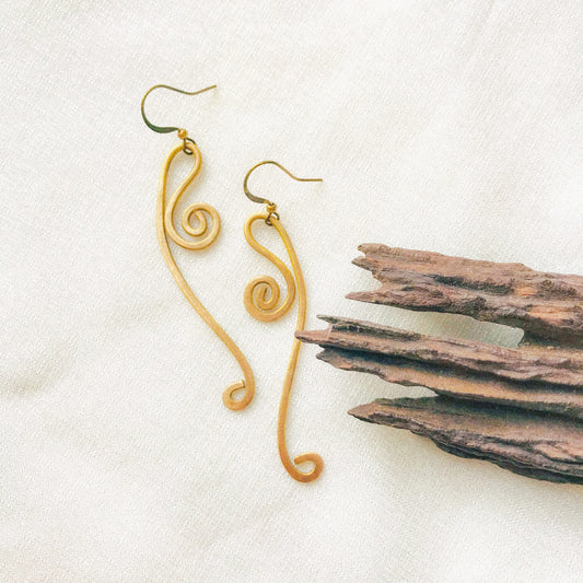 Golden Cascade Earrings