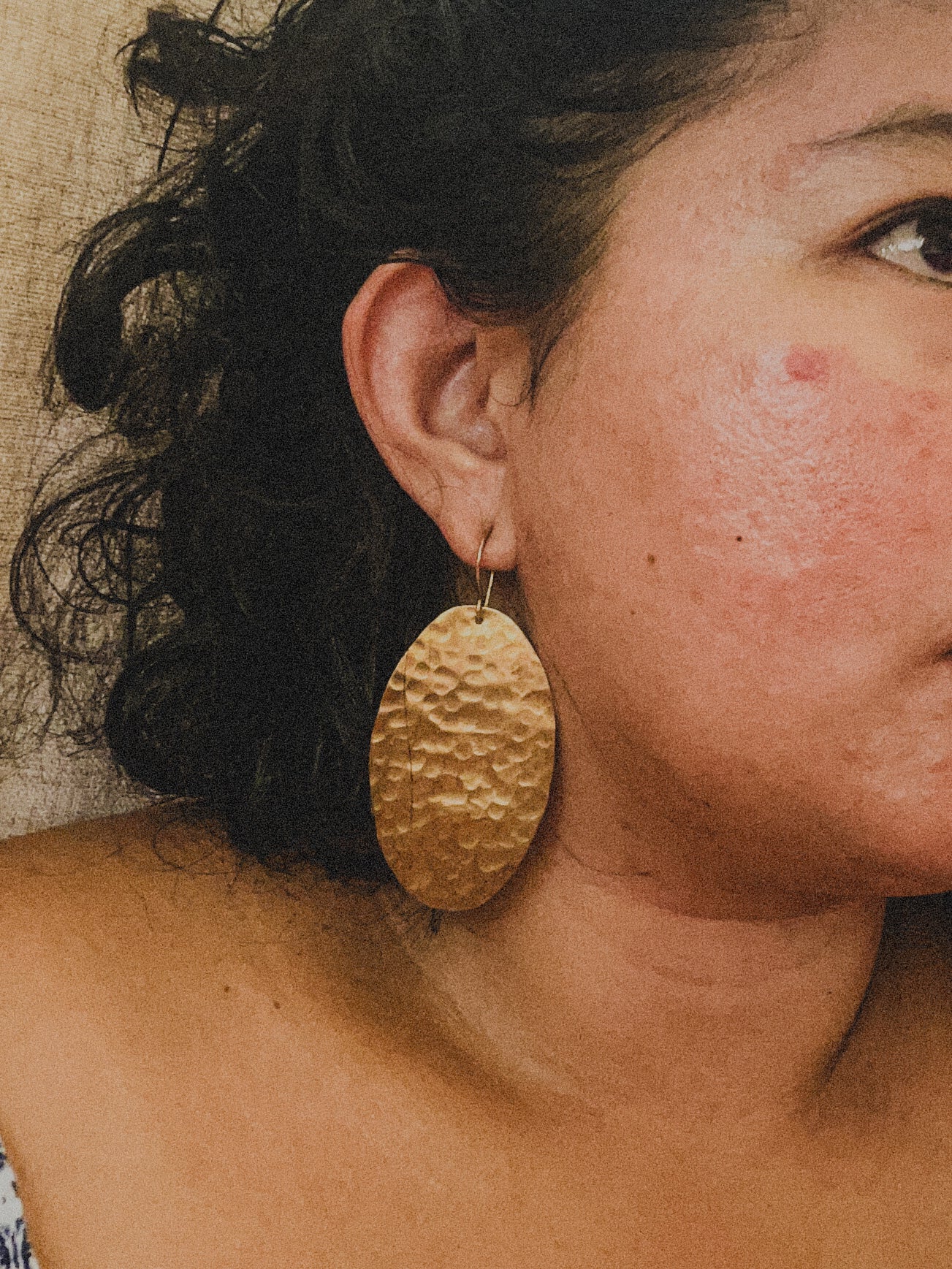 Lawa - Handcrafted Brass Earrings