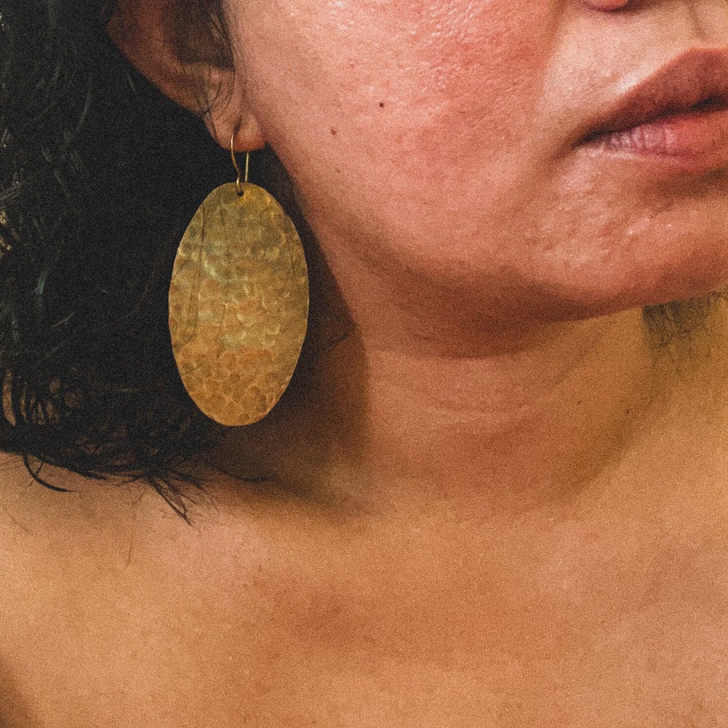 Lawa - Handcrafted Brass Earrings