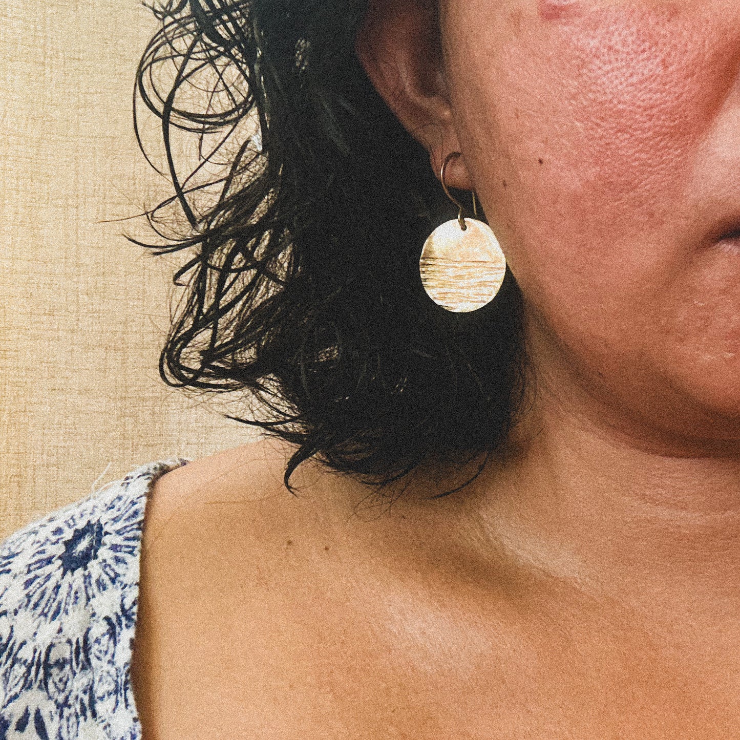Araw Mini Brass Earrings