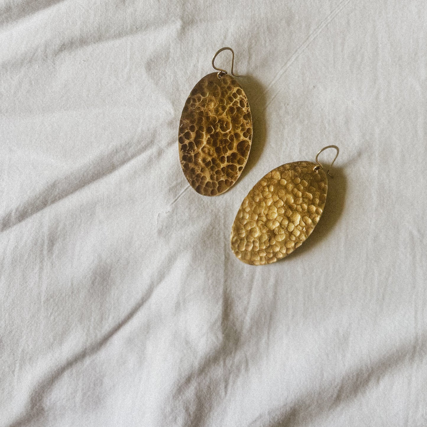 Lawa - Handcrafted Brass Earrings