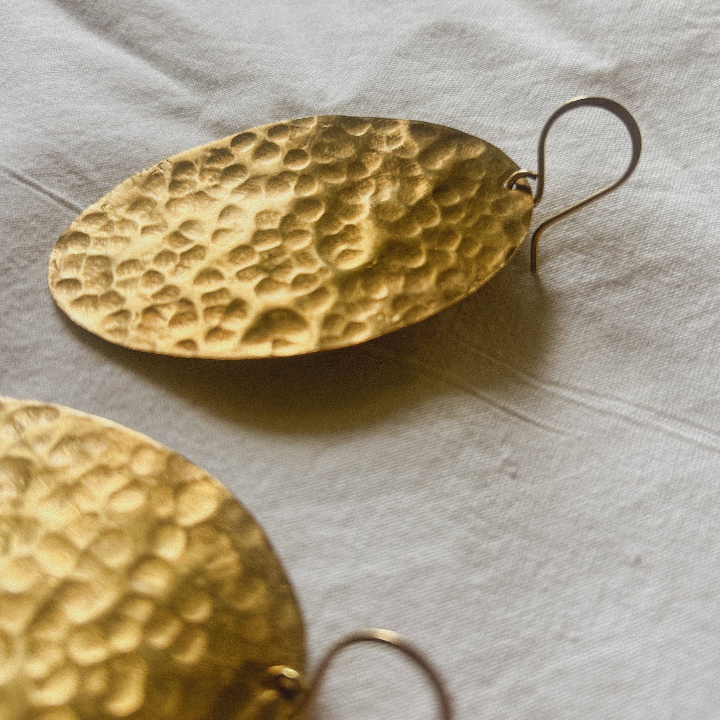 Lawa - Handcrafted Brass Earrings