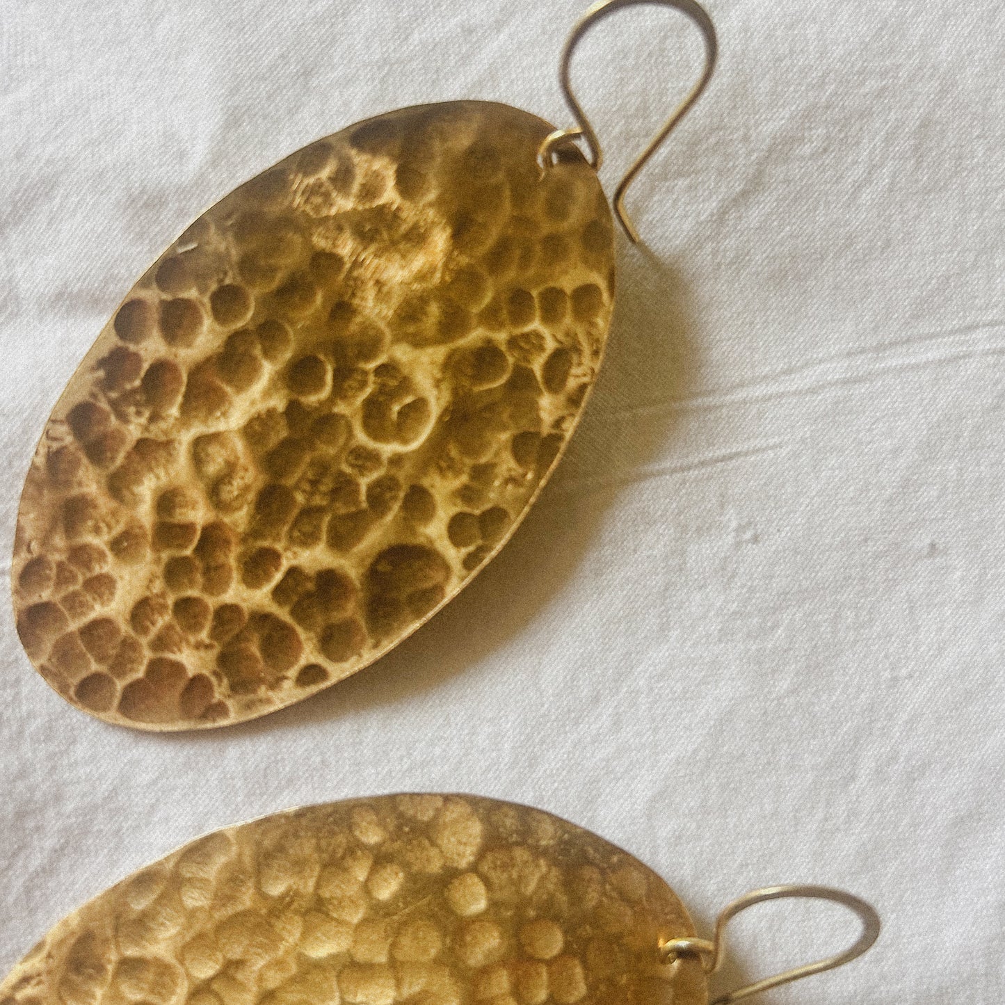 Lawa - Handcrafted Brass Earrings
