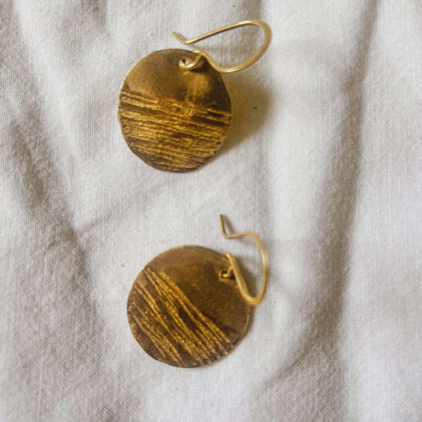 Araw Mini Brass Earrings
