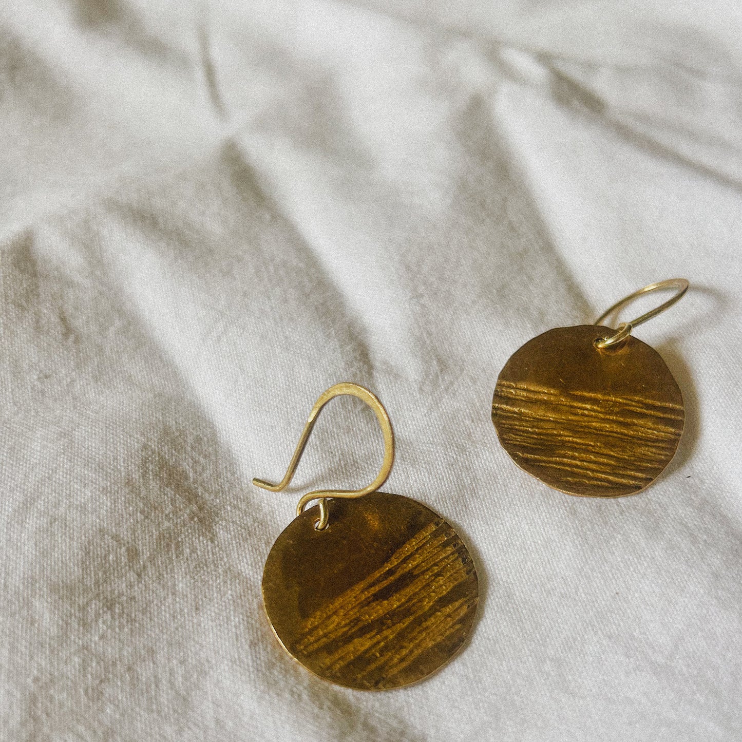 Araw Mini Brass Earrings